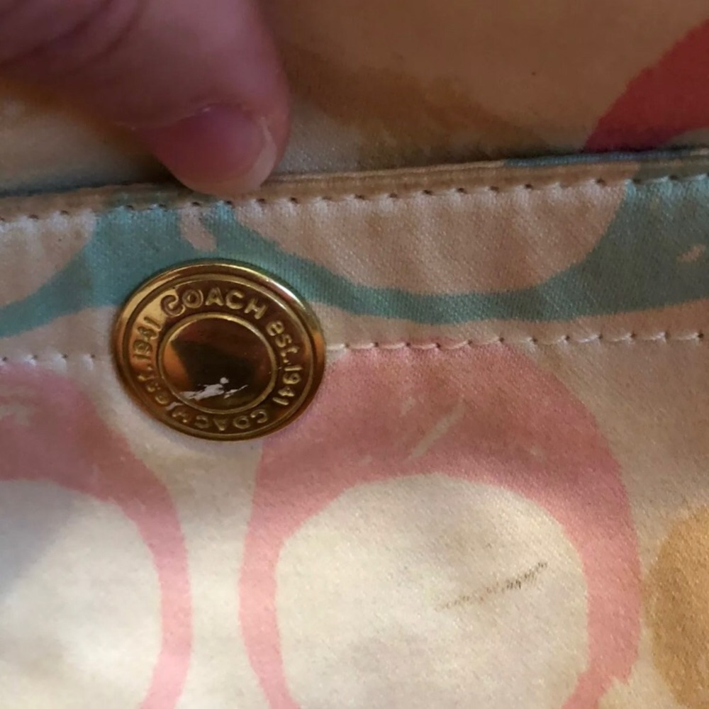 COACH MULTI-COLOR HOBO HANDBAG - Picture 4 of 7